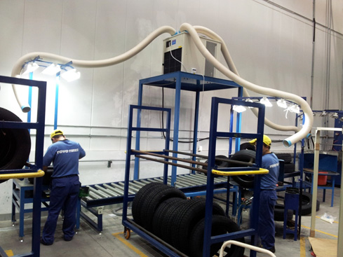 冬夏冷氣機(jī)成功解決了降溫問題，贏得了東洋輪胎一致好評